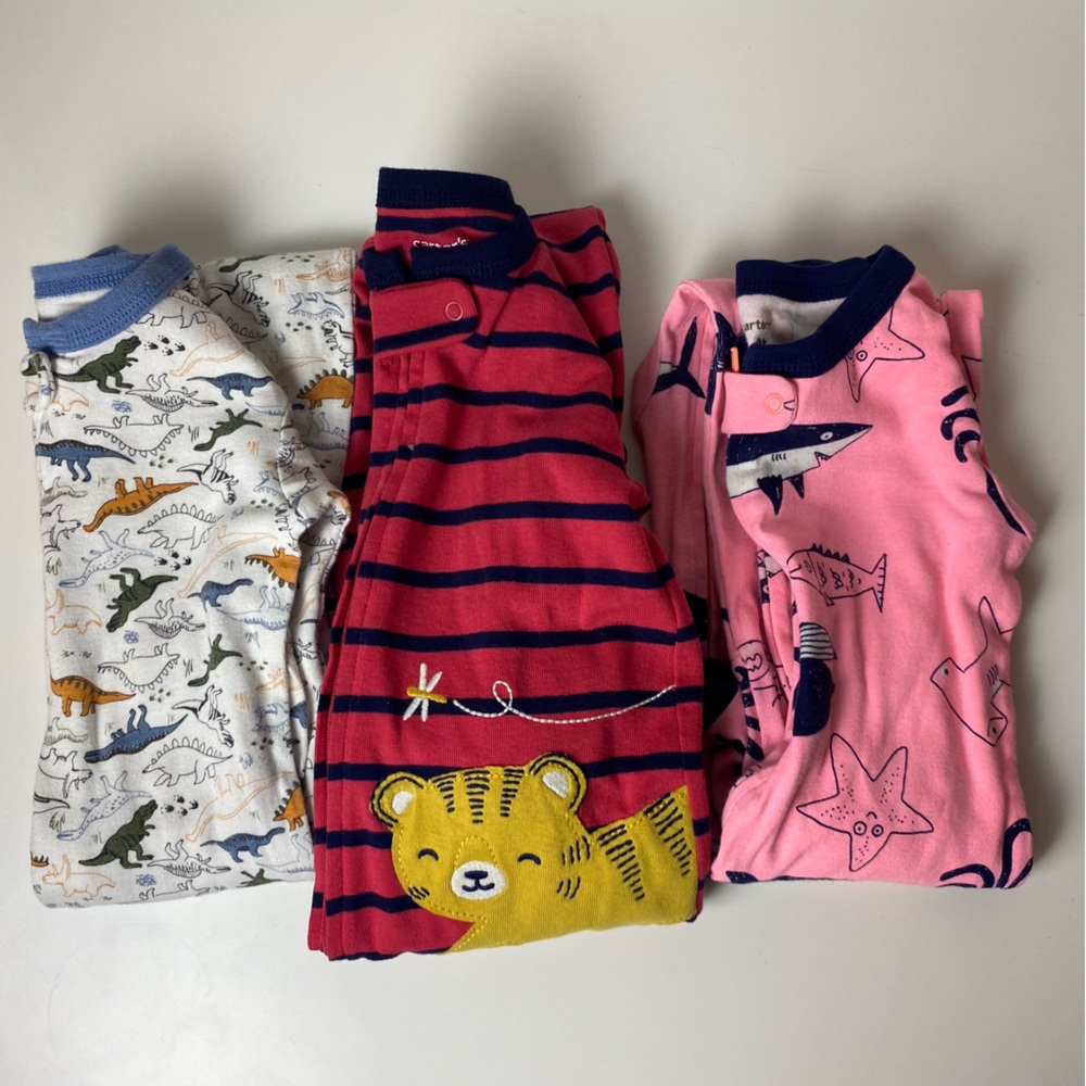 Carter's Pajamas Bundle Size 4T Zipper‎ One Piece